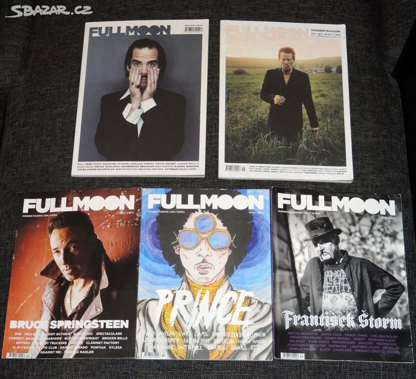 Prodám pět čísel časopisu o hudbě Full Moon