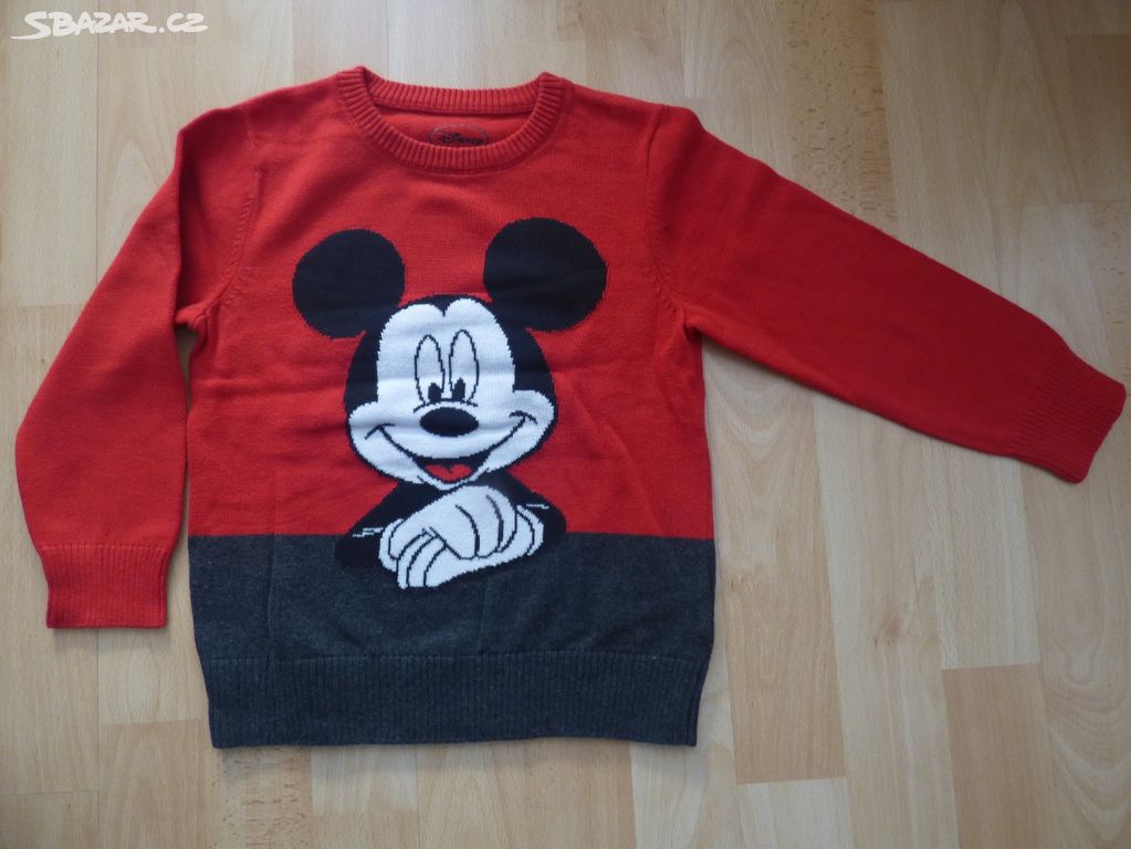 pletov svetr Mickey Mouse C A vel. 110 Praha Sbazar.cz