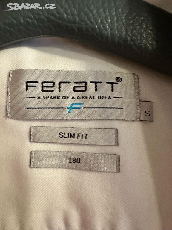 Pánská bílá košile F-Line vel.S  Feratt