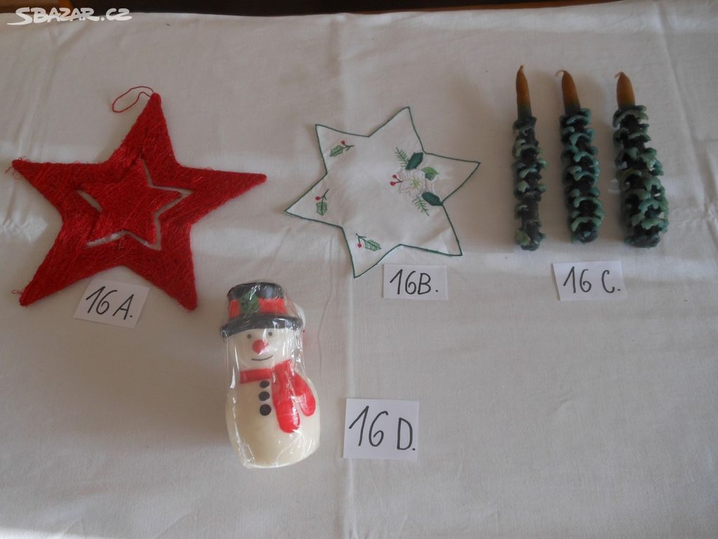 Vánoční dekorace z různých materiálů