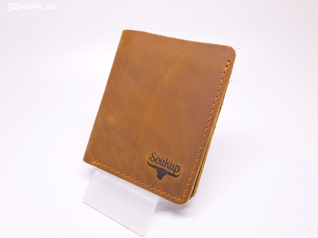 Nová šitá kožená peněženka - Soukup Leather "B"