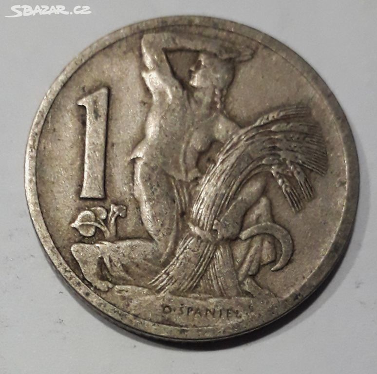 Mince 1 koruna 1922 Československo