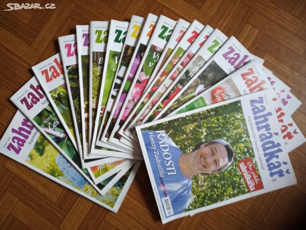 časopisy Zahradkář cena za 16 ks top stav