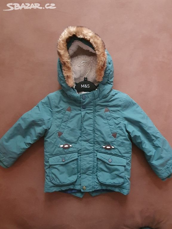 M&S zimní dětská zateplená bunda