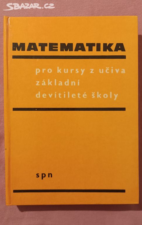 Matematika - souhrn učiva ZDŠ - rok vydání 1963