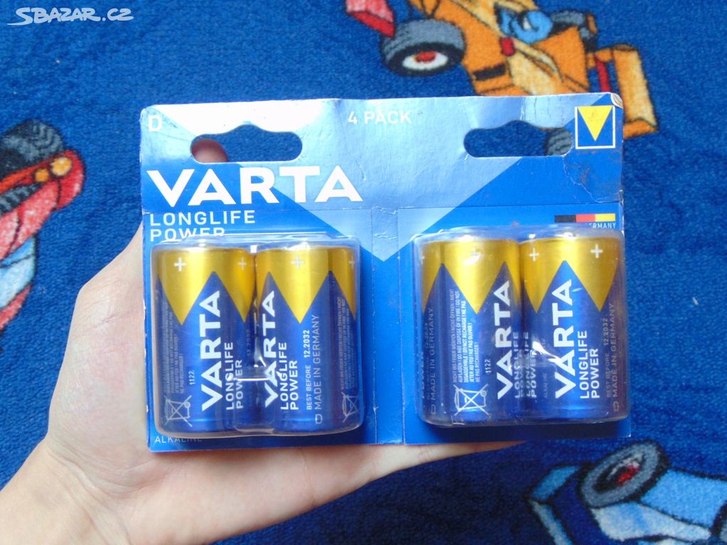 Baterie Varta Longlife Power D, 4 kusy v balení