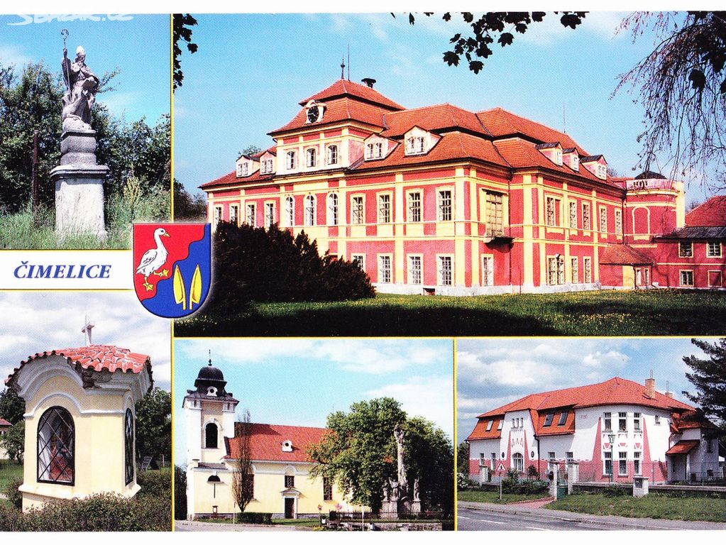 Pohlednice Čimelice, neprošlá poštou, rok 2005