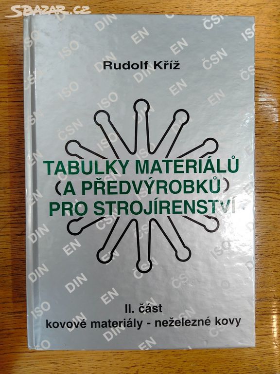 Tabulky materiálů a předvýrobků pro strojírenství