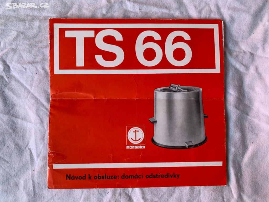 Odstředivka - TS 66 - návod k obsluze