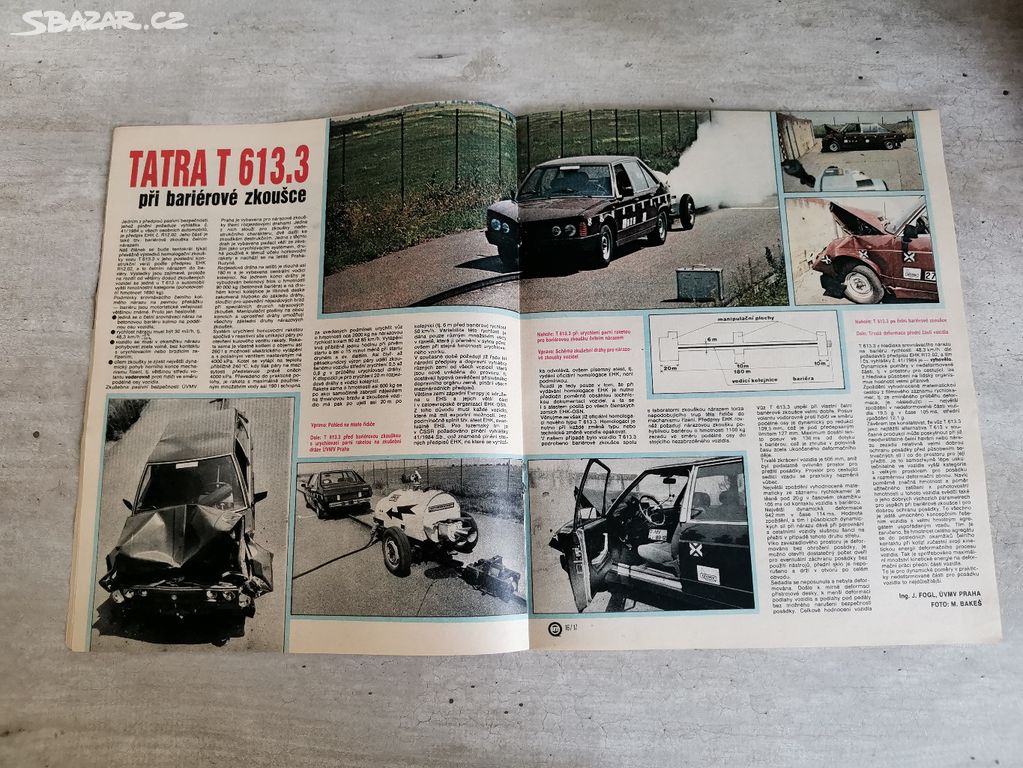 Tatra 613.3 bariérová zkouška, Svět motorů 1/1990