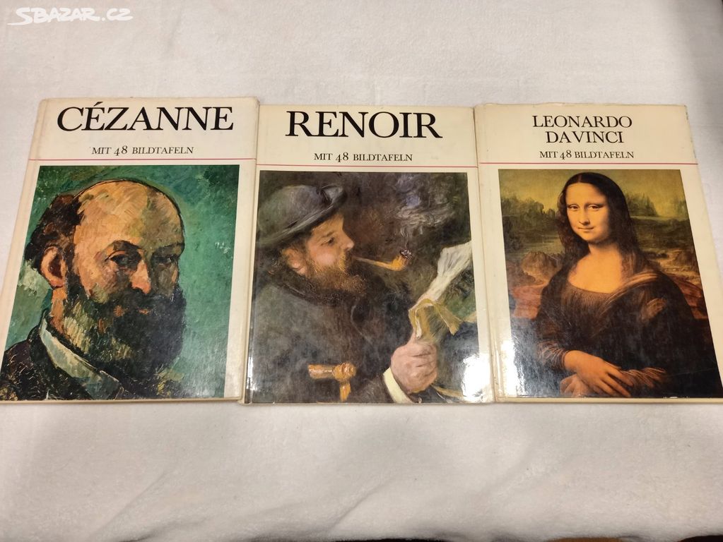 Cizojazyčné knížky o umění - Leonardo, Renoir,..