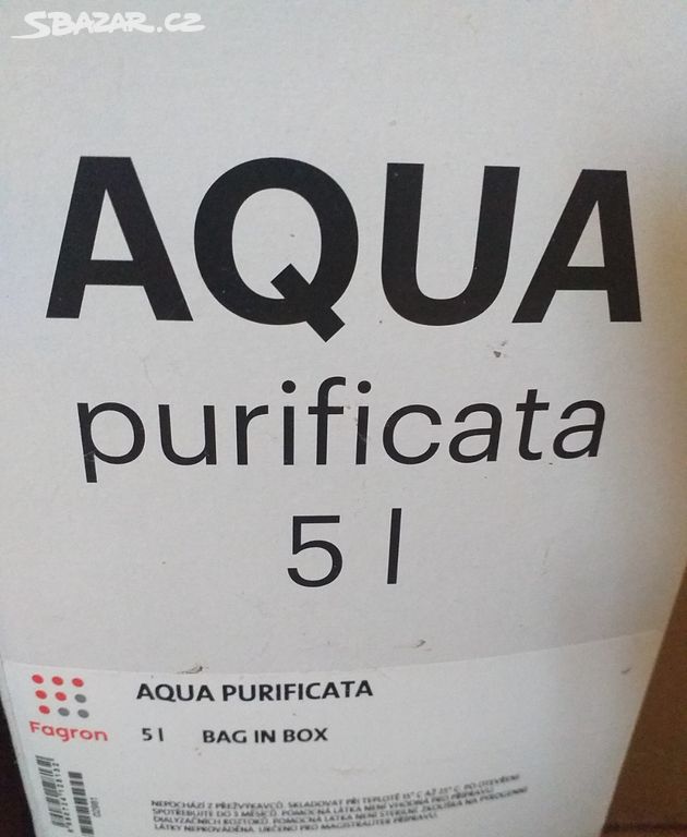Čištěná voda aqua purificata 5L Fagron