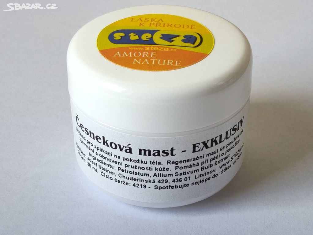 STEZA - Česneková mast - EXKLUSIV 30 ml.