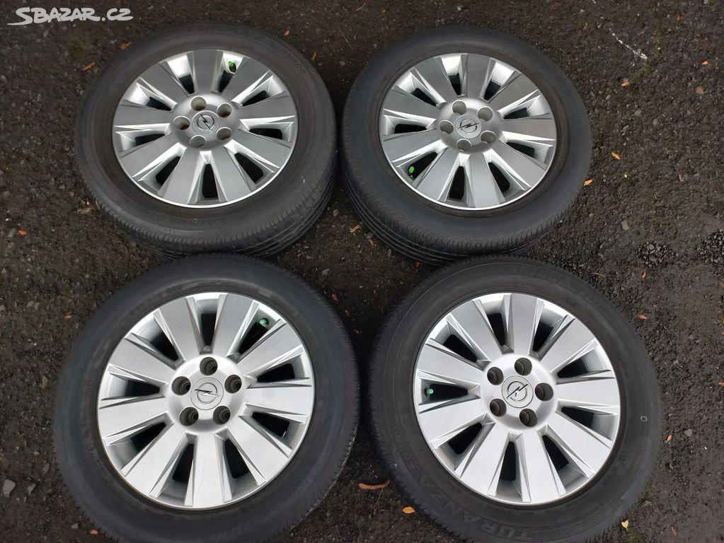 Sada Orig ALU kol Opel 215/55R16 letní