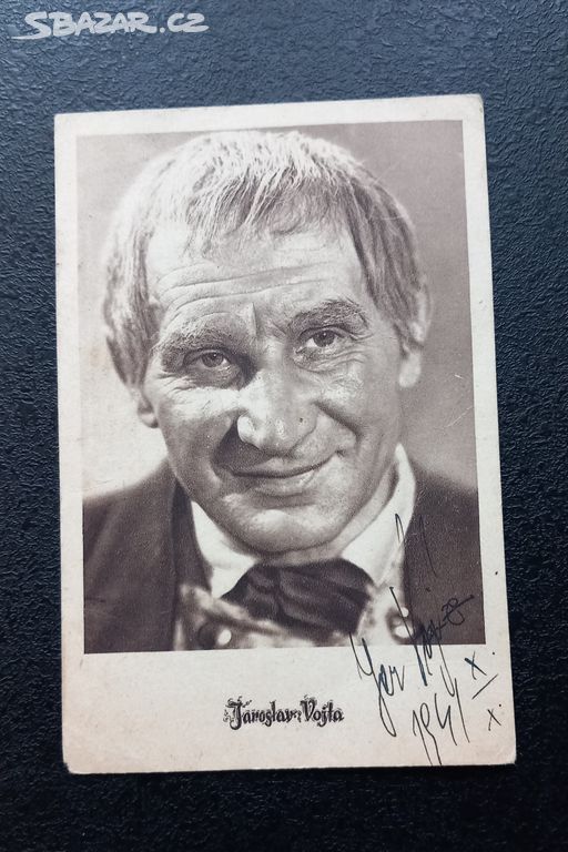 Jaroslav Vojta pohlednice s podpisem