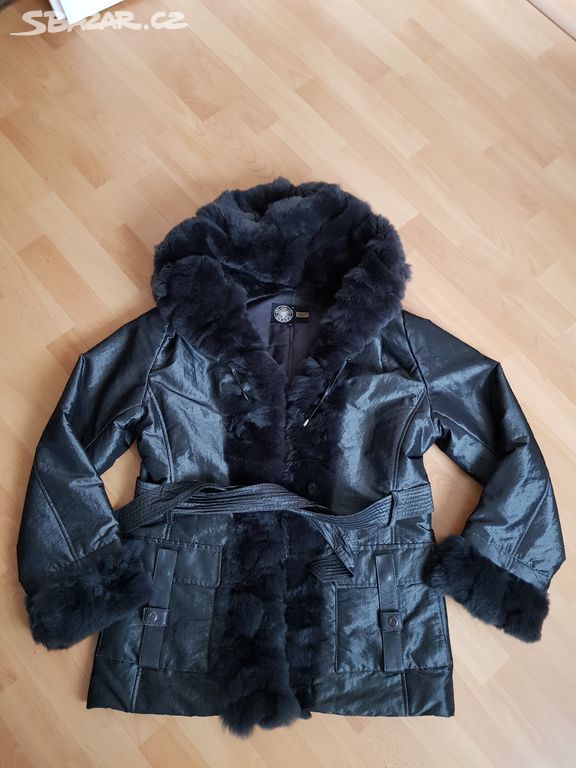 Luxusní bunda kabátek KARA s pravou kožešinou