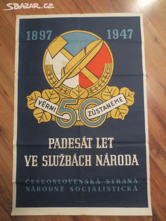 50 let ve službách národa - originální plakát