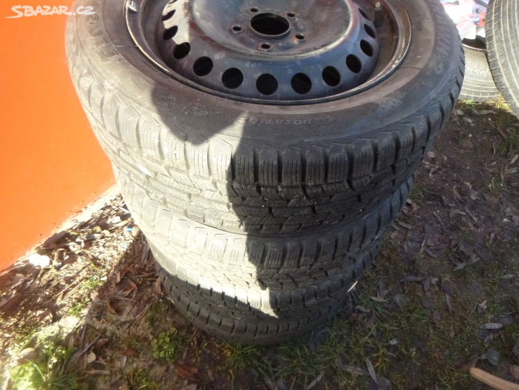 4x disk (5x108) zimní pneu 205/55 r16 (7,5 mm)