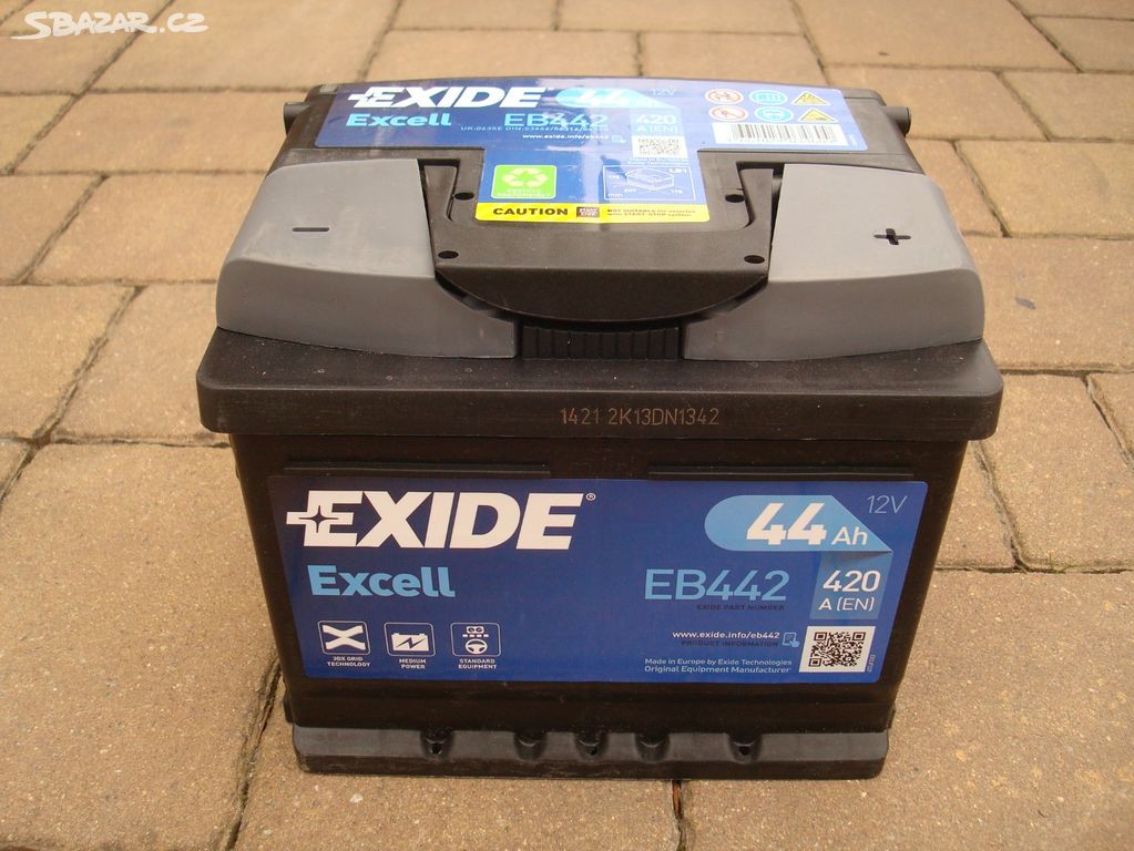 Autobaterie EXIDE EXCELL 44Ah 420A EB442 Power