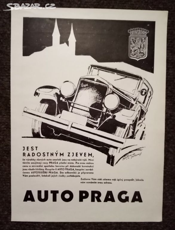 Praga auto - firemní reklama
