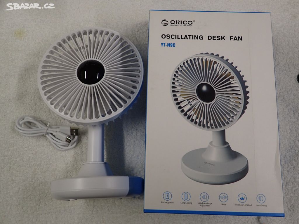 Ventilátor - stolní ORICO-Oscillating Desk Fan