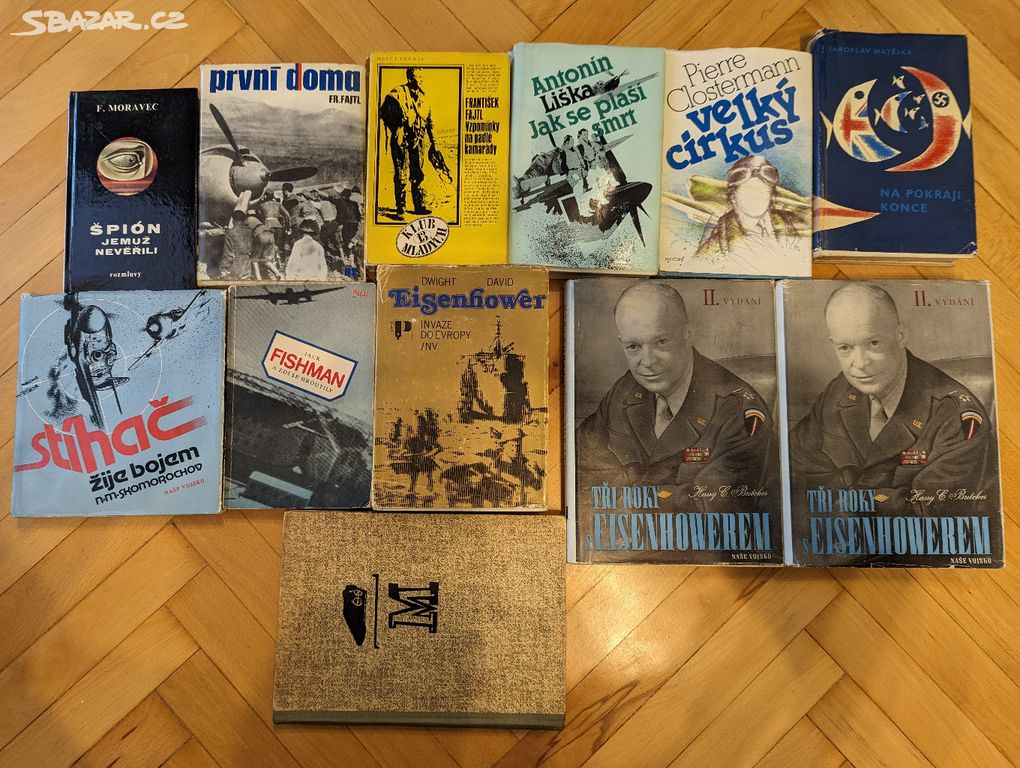 Staré vojenské a letecké knihy - 10 Kč za kus