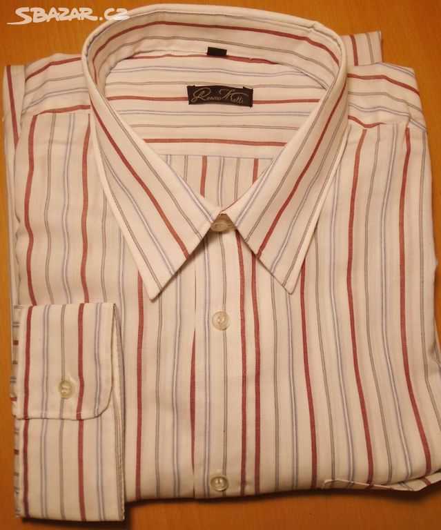 Pánská retro formální košile R. Metti/44-XL/2x66cm