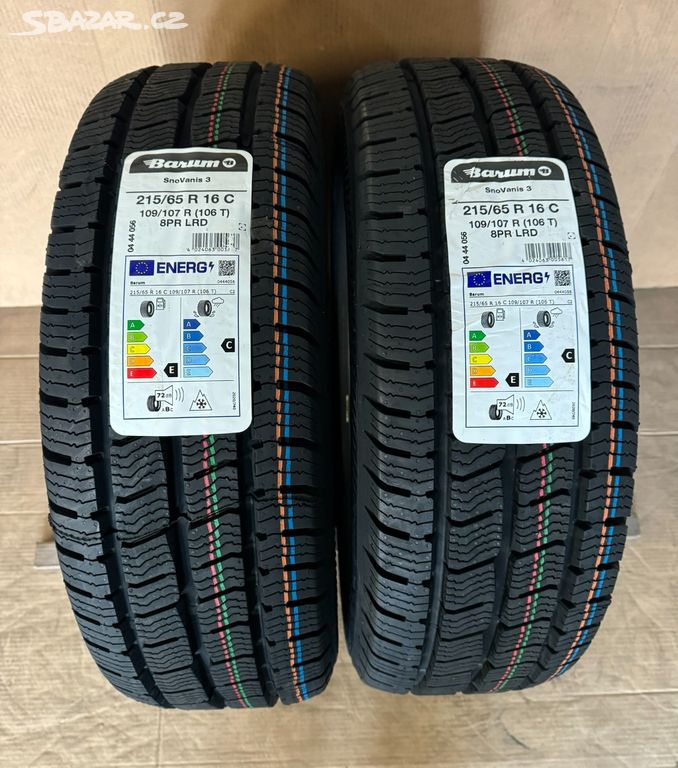 2x nové zimní pneu 215/65-16C Barum DOT 4523