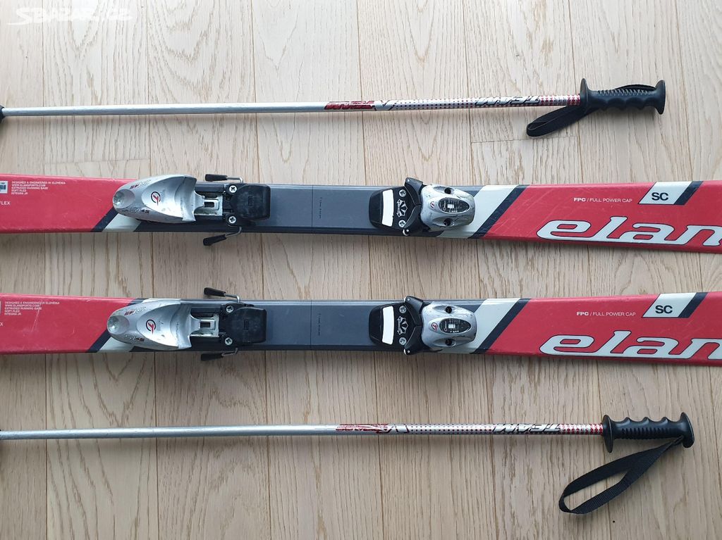 Dětské lyže Elan Race SC 120 cm + hůlky 95 cm