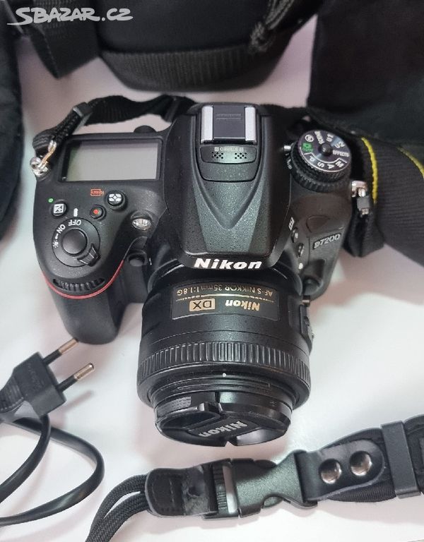 Nikon D7200 s velkým příslušenstvím,3x objektiv