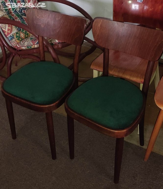 Retro židle Tonet po renovaci - 2 ks
