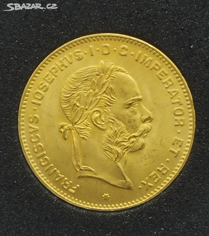 Zlatá mince 4 zlatník 1892- F.J.I