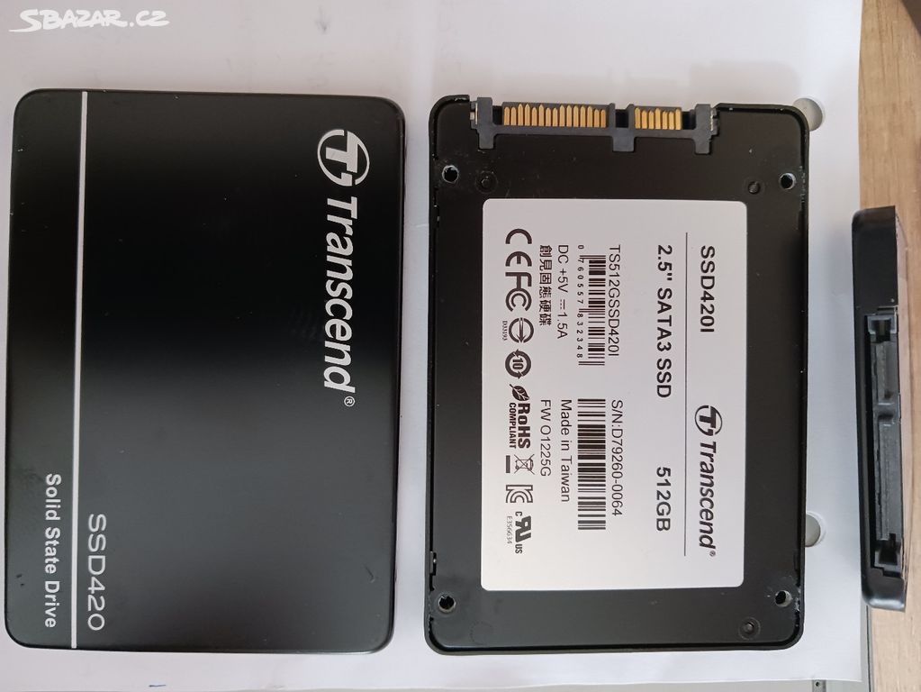 SLEVA Nový disk Transcend SSD 512GB 2,5"