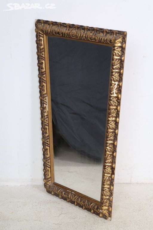 Zrcadlo závěsné, zdobený rám