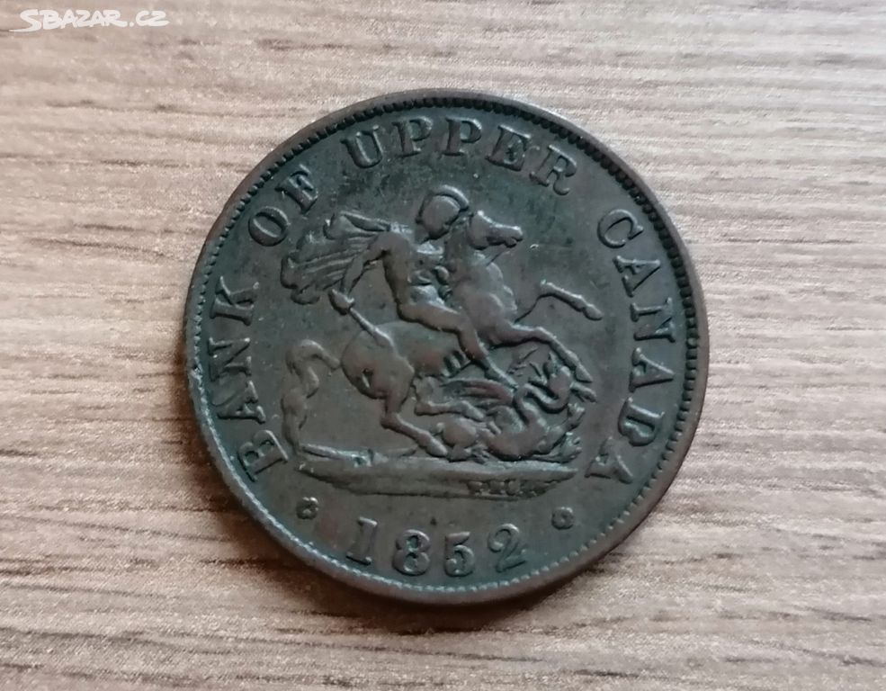 Kanada 1/2 Penny 1852 token mince kolonie U.Canada