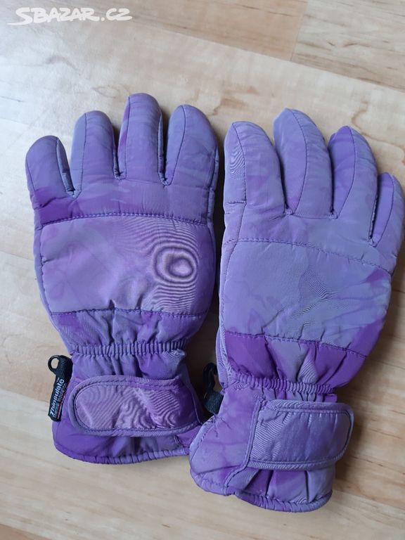 Zimní vyteplené prstové rukavice
