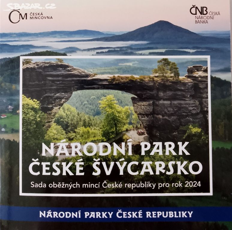 Sada ob. mincí 2024 Národní parky-České Švýcarsko