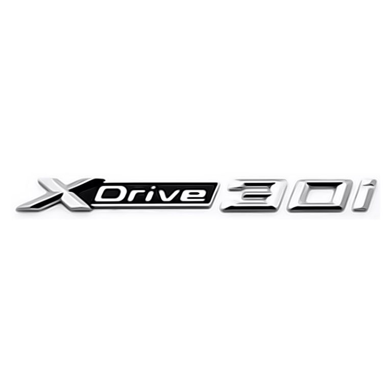 BMW XDrive 3.0i nápis chromovaný