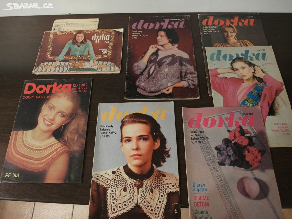 Starý časopis Dorka - 7ks - mix 1975 - 1990