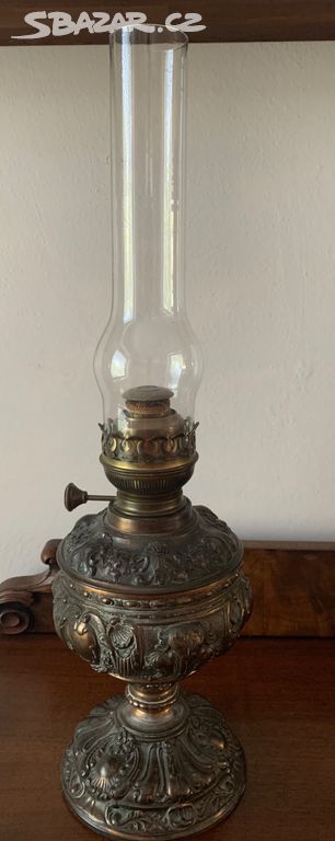 Starožitná petrolejová lampa Ideal Brenner 20`