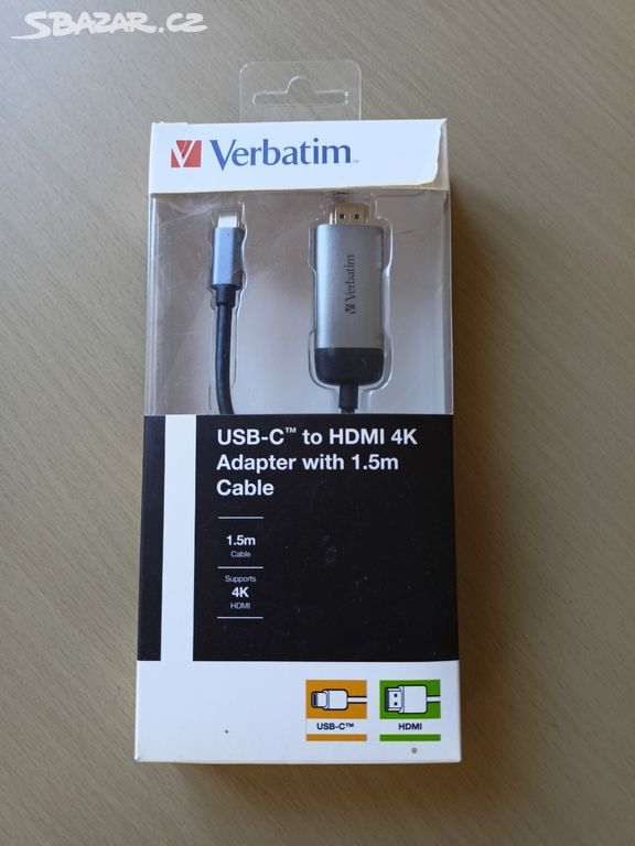 Verbatim USB-C/HDMI 4K 1,5m kabel
