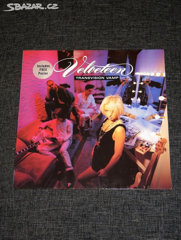 LP Transvision Vamp - Velveteen (1989) + PLAKÁT