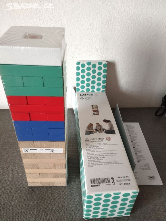 Skládací dřevěná hra, Guma na skákání - IKEA -NOVÉ