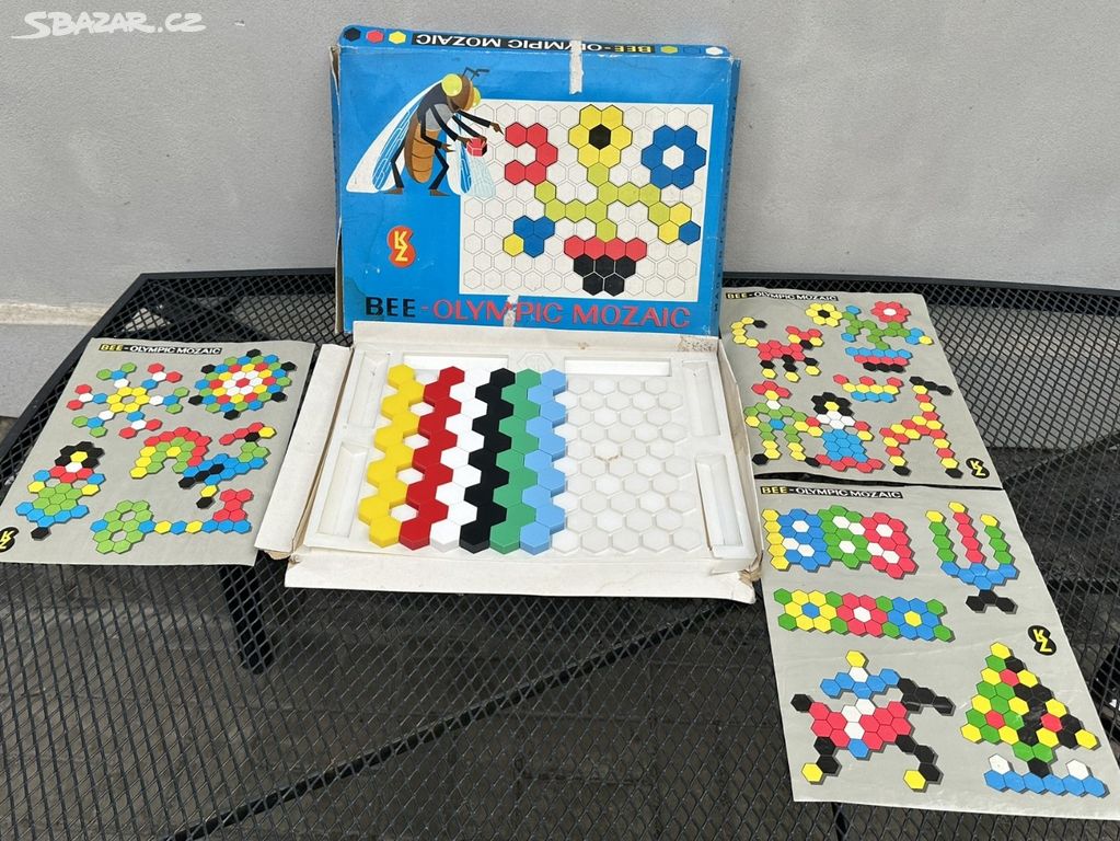Stará retro desková hra - Bee Olympic Mozaic