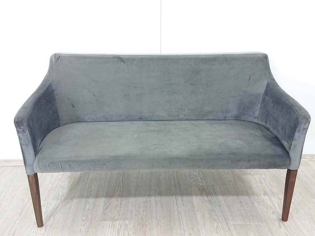 Tmavě šedá čalouněná lavice Mode Velvet Kare