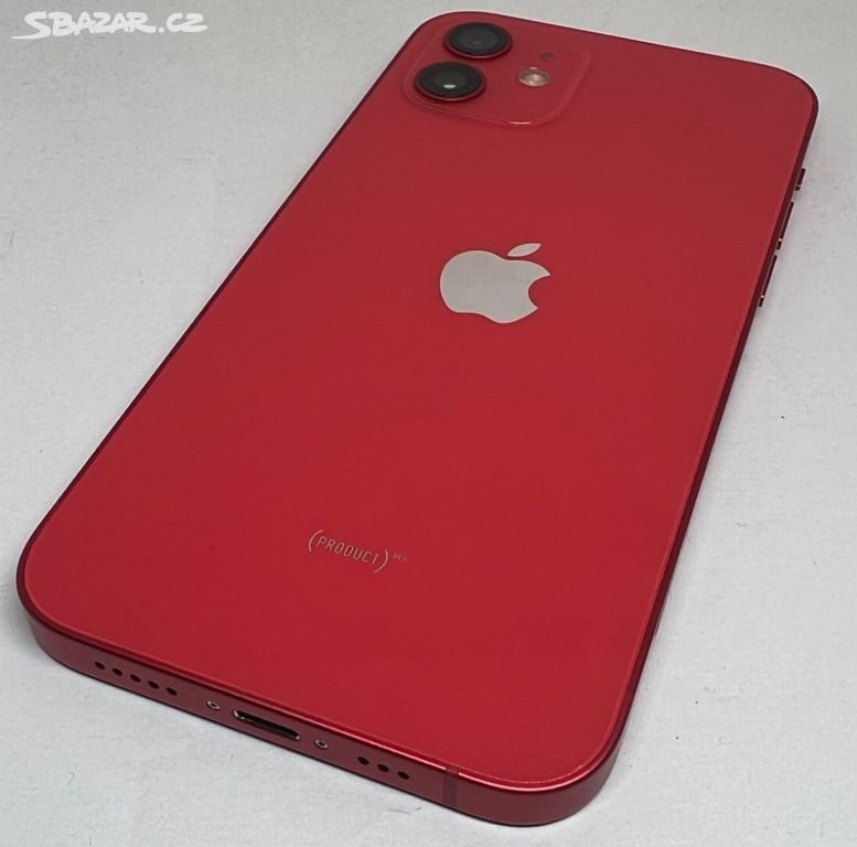 iPhone 12 64GB RED, baterie 100%, záruka