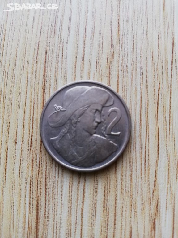mince 2 Kč Republika československá 1947 Jánošík