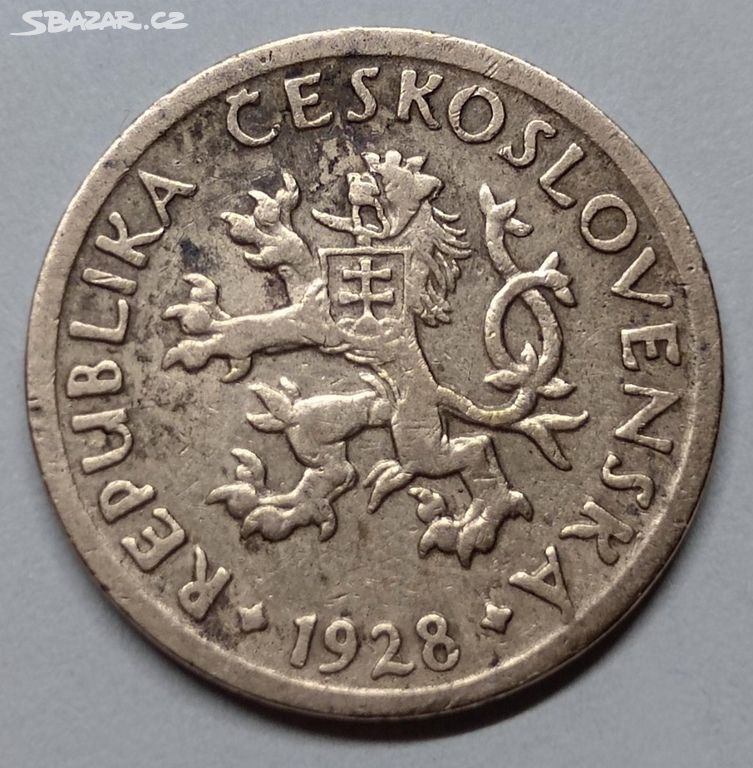 Mince 10 haléřů 1928 Československo