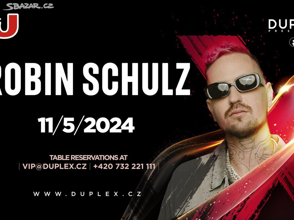 vstupenky DJ Robin Schulz Duplex praha music 11.5.