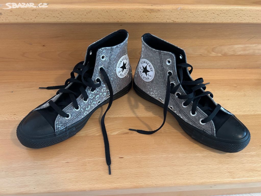 Luxusni vysoke tenisky CONVERSE vel. 39 st ibrne Mohelnice umperk Sbazar.cz